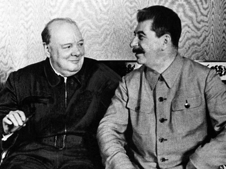 churchill și stalin