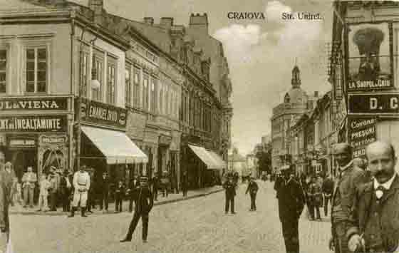 strada unirii din craiova în 1911