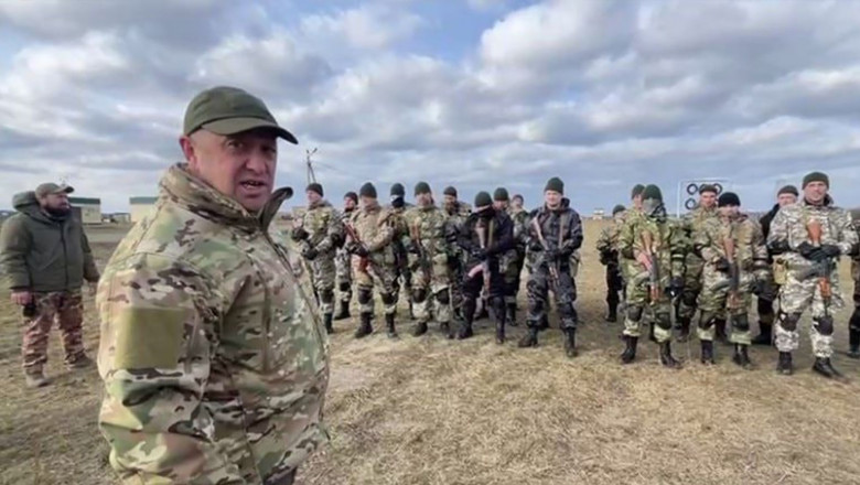 evgheni prigojin cu soldații săi