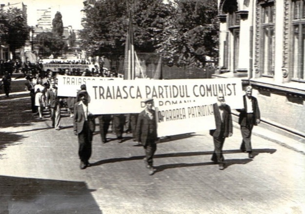 miting pentru partidul comunist din românia