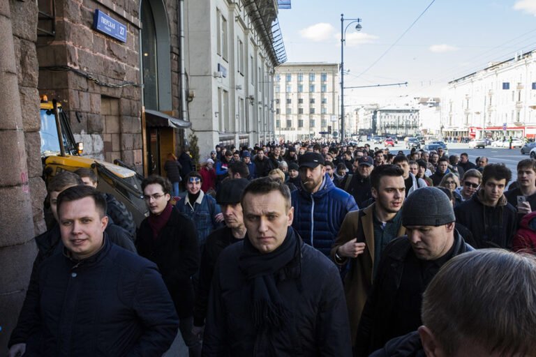 protestatari ruși în moscova