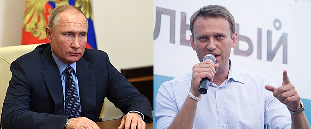 vladimir putin și aleksei navalnîi