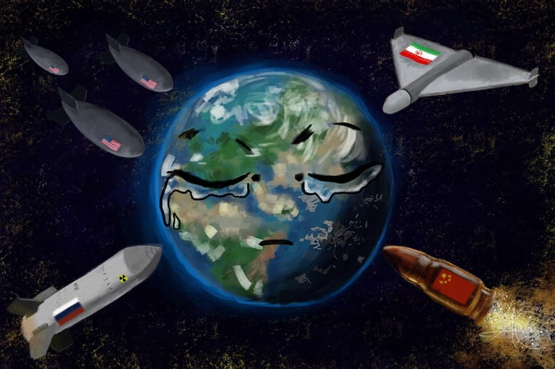 pictură cu un posibil război mondial