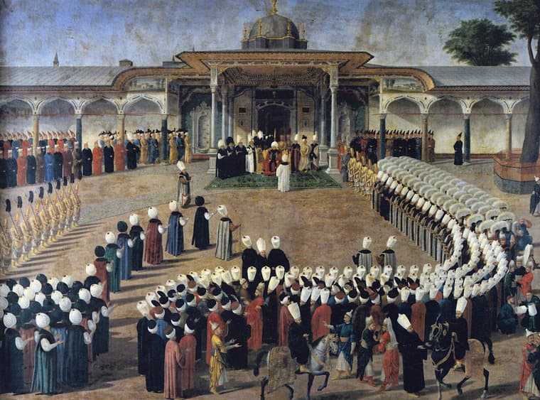sultan otoman primind demnitari