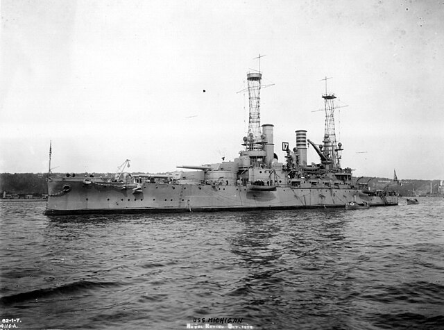 uss michigan în 1912